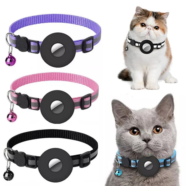 Reflective Collar Waterproof Holder Case For   Cat Dog Kitten Puppy Nylon Collar